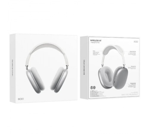 Накладні бездротові навушники BOROFONE BO22 Elegant Silver Накладні бездротові навушники BOROFONE BO22 Elegant Silver