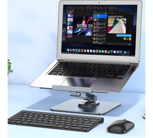 Тримач настільний Hoco PH52 Plus Might metal rotating Metal gray Тримач настільний Hoco PH52 Plus Might metal rotating Metal gray