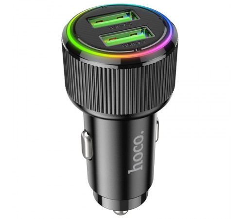 АЗП Hoco NZ14 Guerrero QC3.0 18W total 38W (2USB-A) Black