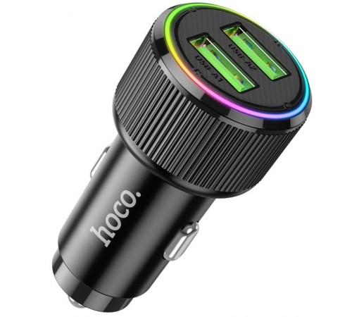 АЗП Hoco NZ14 Guerrero QC3.0 18W total 38W (2USB-A) Black