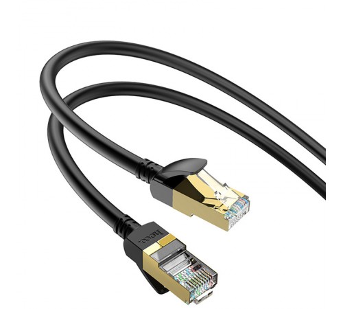 Дата кабель Hoco US02 Level pure copper gigabit ethernet (1m) Black