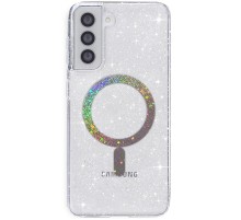 Чохол TPU Eclipse Sparkle (MagFit) для Samsung Galaxy S22 Clear