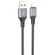 Дата кабель Hoco X86 Spear USB to MicroUSB (1m) Black