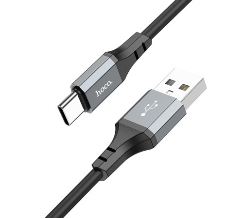 Дата кабель Hoco X86 Spear USB to Type-C (1m) Black