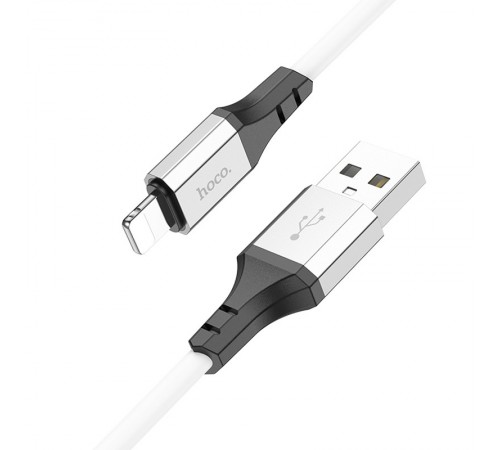 Дата кабель Hoco X86 Spear USB to Lightning (1m) White