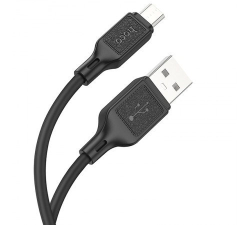 Дата кабель Hoco X90 Cool silicone USB to MicroUSB (1m) Black