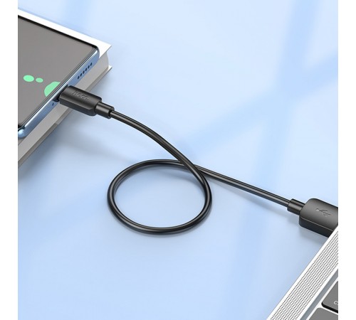 Дата кабель Hoco X96 Hyper USB to Type-C 27W (0.25m) Black Дата кабель Hoco X96 Hyper USB to Type-C 27W (0.25m) Black