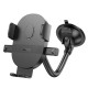 Автотримач Hoco H20 Mighty one-button (windshield) Black