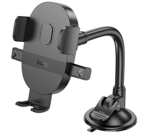 Автотримач Hoco H20 Mighty one-button (windshield) Black