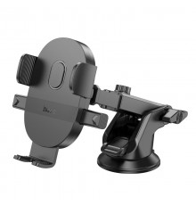 Автотримач Hoco H19 Mighty one-button (center console) Black