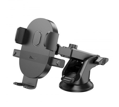 Автотримач Hoco H19 Mighty one-button (center console) Black