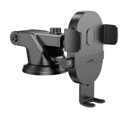 Автотримач Hoco H19 Mighty one-button (center console) Black