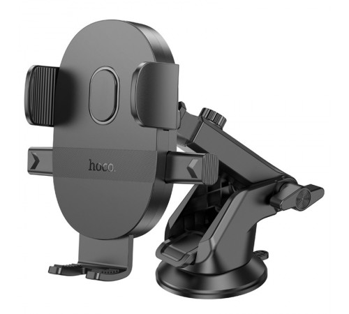 Автотримач Hoco H19 Mighty one-button (center console) Black
