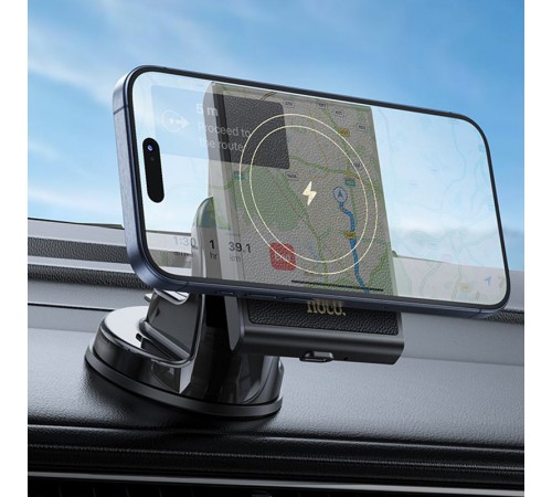 Автотримач з БЗП Hoco HW20 Precious (center console) Black