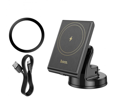 Автотримач з БЗП Hoco HW20 Precious (center console) Black