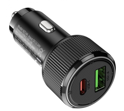 АЗП Hoco NZ14A Guerrero PD20W+QC3.0 (1C1A) Black