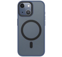 TPU+PC чохол Blueo Skin Friendly Frosted with MagSafe для Apple iPhone 15 (6.1") Синій