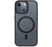 TPU+PC чохол Blueo Skin Friendly Frosted with MagSafe для Apple iPhone 15 (6.1") Чорний
