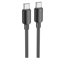 Дата кабель Hoco X96 Hyper Type-C to Type-C 100W (1m) Black