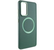 TPU чохол Bonbon Metal Style with MagSafe для Samsung Galaxy A35 Зелений / Army Green