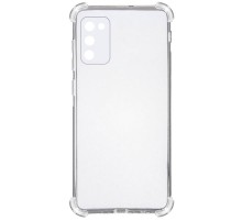 TPU чохол GETMAN Ease logo посилені кути Full Camera для Samsung Galaxy A03s Безбарвний (прозорий)