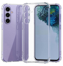 TPU чохол GETMAN Ease logo посилені кути Full Camera для Samsung Galaxy S23 FE Безбарвний (прозорий)