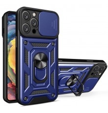 Ударостійкий чохол Camshield Serge Ring для Apple iPhone 13 Pro (6.1") Синій