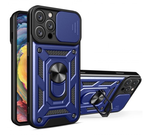 Ударостійкий чохол Camshield Serge Ring для Apple iPhone 13 Pro (6.1") Синій Ударостійкий чохол Camshield Serge Ring для Apple iPhone 13 Pro (6.1") Синій