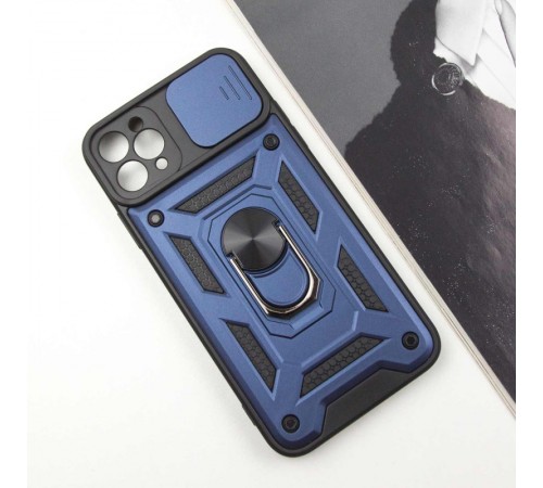 Ударостійкий чохол Camshield Serge Ring для Apple iPhone 13 Pro (6.1") Синій Ударостійкий чохол Camshield Serge Ring для Apple iPhone 13 Pro (6.1") Синій