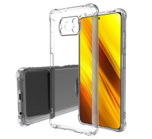 TPU чохол GETMAN Ease logo посилені кути Full Camera для Xiaomi Poco X3 NFC / Poco X3 Pro Безбарвний (прозорий)