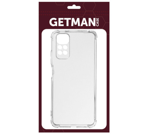 TPU чохол GETMAN Ease logo посилені кути Full Camera для Xiaomi Redmi Note 12 Pro 4G Безбарвний (прозорий)