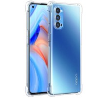TPU чохол GETMAN Ease logo посилені кути Full Camera для Oppo Reno 4 Pro 5G Безбарвний (прозорий)