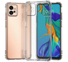 TPU чохол GETMAN Ease logo посилені кути Full Camera для Motorola Moto G32 Безбарвний (прозорий)