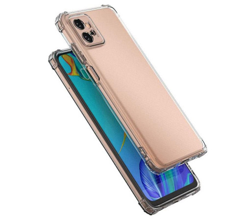 TPU чохол GETMAN Ease logo посилені кути Full Camera для Motorola Moto G32 Безбарвний (прозорий)