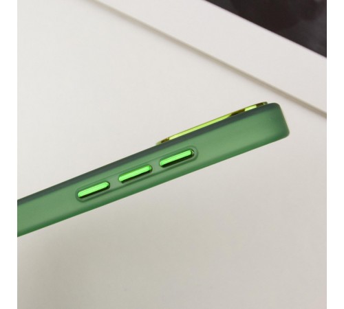 Чохол TPU+PC Lily with MagSafe для Apple iPhone 12 Pro Max (6.7") Army Green Чохол TPU+PC Lily with MagSafe для Apple iPhone 12 Pro Max (6.7") Army Green