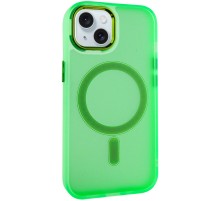 Чохол TPU+PC Lily with MagSafe для Apple iPhone 15 (6.1") Neon Green