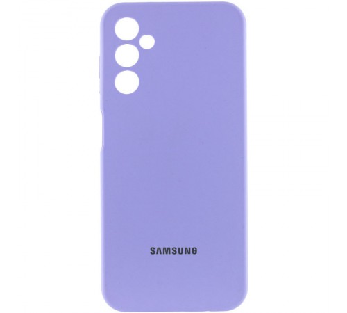 Чохол Silicone Cover Lakshmi Full Camera (AAA) with Logo для Samsung Galaxy A24 4G Бузковий / Dasheen