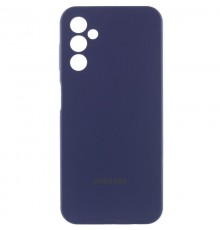 Чохол Silicone Cover Lakshmi Full Camera (AAA) with Logo для Samsung Galaxy A24 4G Темно-синій / Midnight blue