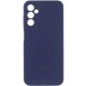 Чохол Silicone Cover Lakshmi Full Camera (AAA) with Logo для Samsung Galaxy A24 4G Темно-синій / Midnight blue