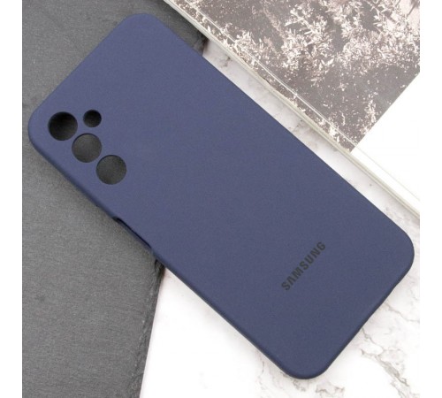Чохол Silicone Cover Lakshmi Full Camera (AAA) with Logo для Samsung Galaxy A24 4G Темно-синій / Midnight blue Чохол Silicone Cover Lakshmi Full Camera (AAA) with Logo для Samsung Galaxy A24 4G Темно-синій / Midnight blue