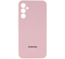 Чохол Silicone Cover Lakshmi Full Camera (AAA) with Logo для Samsung Galaxy A34 5G Рожевий / Pink Sand