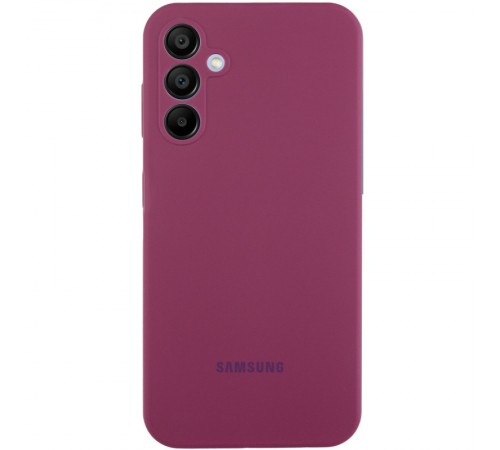Чохол Silicone Cover Lakshmi Full Camera (AAA) with Logo для Samsung Galaxy A54 5G Бордовий / Plum