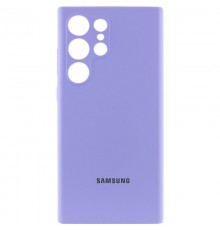 Чохол Silicone Cover Lakshmi Full Camera (AAA) with Logo для Samsung Galaxy S24 Ultra Бузковий / Dasheen