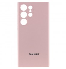 Чохол Silicone Cover Lakshmi Full Camera (AAA) with Logo для Samsung Galaxy S24 Ultra Рожевий / Pink Sand