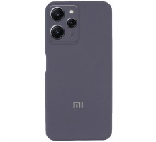 Чохол Silicone Cover Lakshmi Full Camera (AAA) with Logo для Xiaomi Redmi 12 Сірий / Dark Gray
