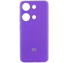 Чохол Silicone Cover Lakshmi Full Camera (AAA) with Logo для Xiaomi Redmi Note 13 Pro 4G Фіолетовий / Amethyst