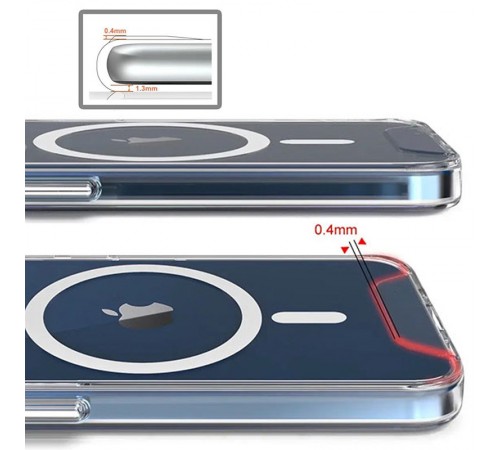 Чохол TPU Space Case with MagSafe для Apple iPhone 16 Plus (6.7") Прозорий Чохол TPU Space Case with MagSafe для Apple iPhone 16 Plus (6.7") Прозорий