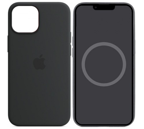 Чохол Silicone case (AAA) with Magsafe and Animation для Apple iPhone 14 (6.1") Чорний / Midnight Чохол Silicone case (AAA) with Magsafe and Animation для Apple iPhone 14 (6.1") Чорний / Midnight