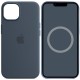 Чохол Silicone case (AAA) with Magsafe and Animation для Apple iPhone 14 (6.1") Синій / Storm Blue