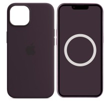 Чохол Silicone case (AAA) full with Magsafe and Animation для Apple iPhone 14 (6.1") Фіолетовий / Elderberry